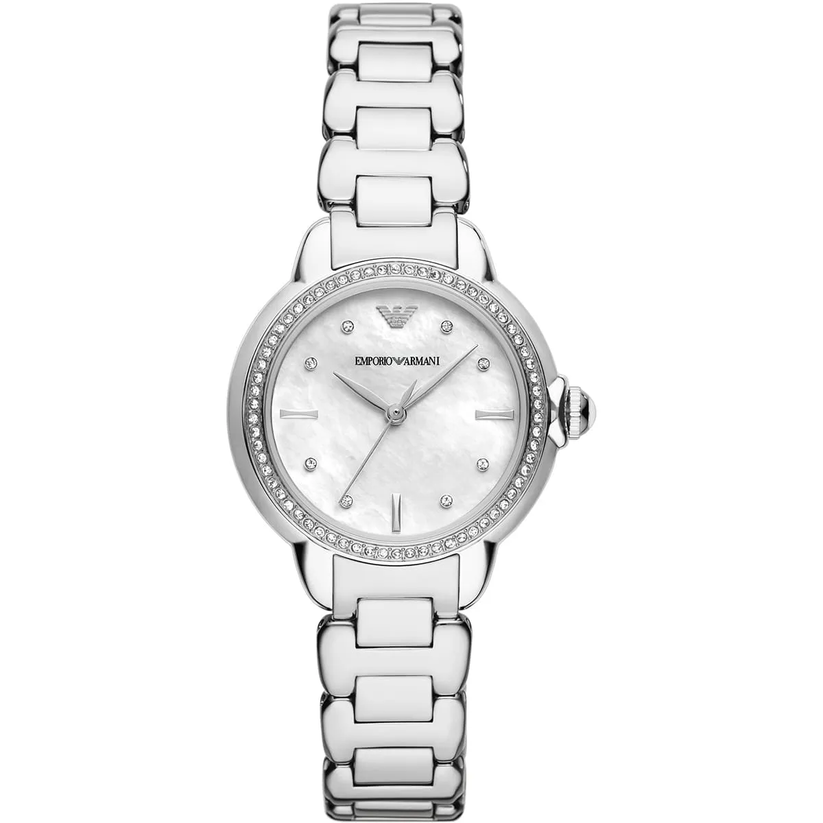 ar11596-emporio-armani-watch-women-mother-of-pearl-crystals-white-dial-metal-stainless-steel-silver-strap-quartz-analog-mia Montre Emporio Armani AR11596 Mia – Image 1
